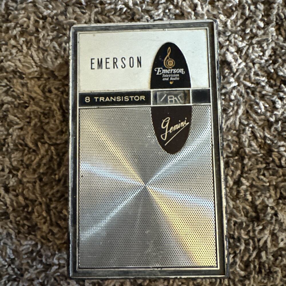 Vintage Emerson Model 31p58 8 Transistor Radio tested Works